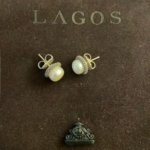COPY - Lagos pearl and sterling studs
